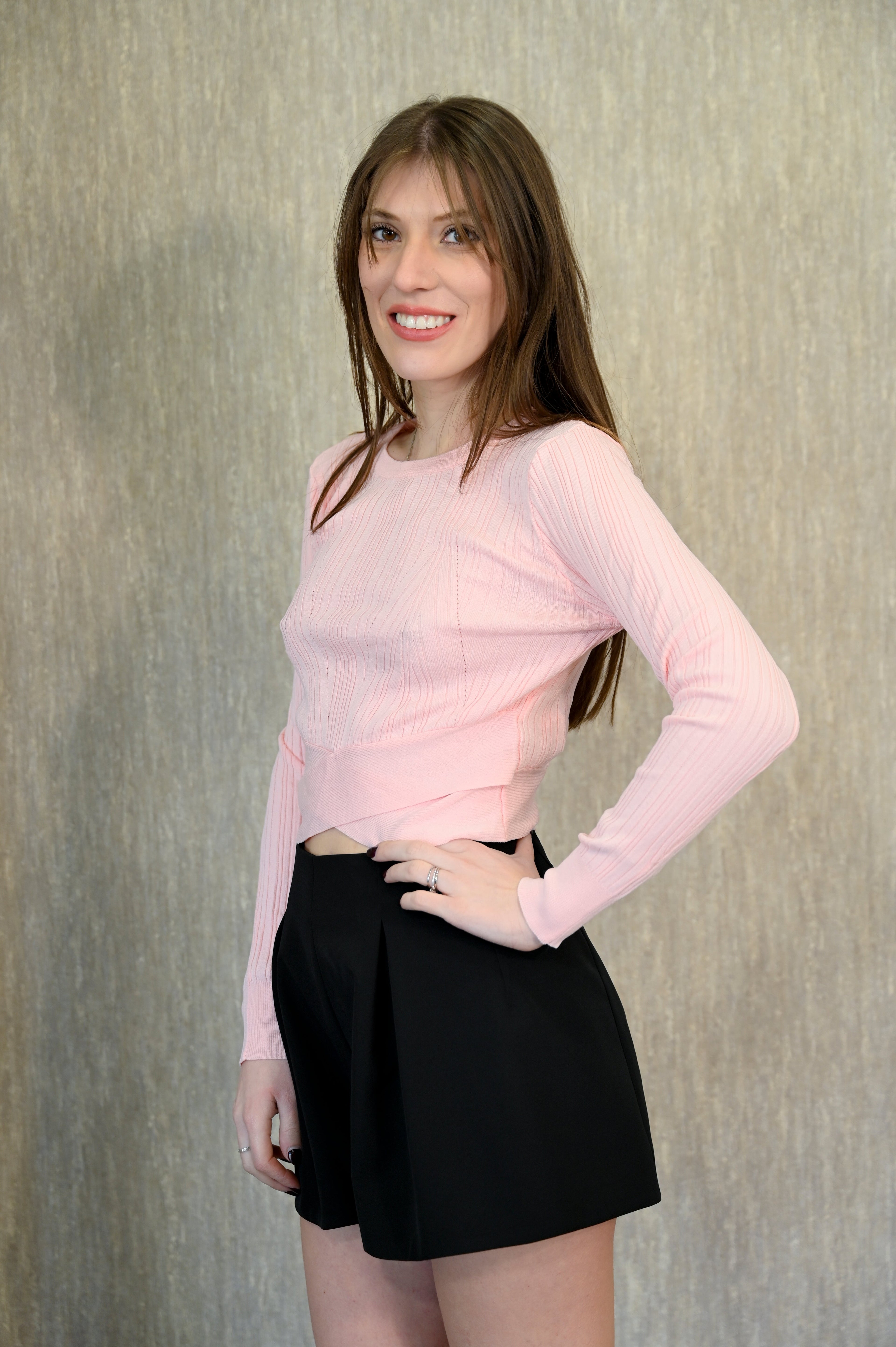 Maglia crop con incrocio Koralline Koralline PE25