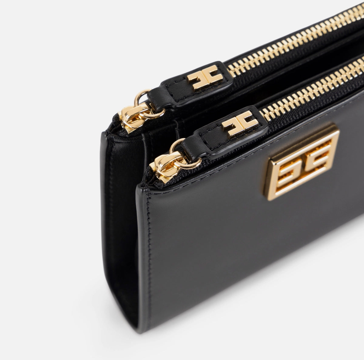 Portafoglio con zip e placca logo Elisabetta Franchi Elisabetta Franchi PE25