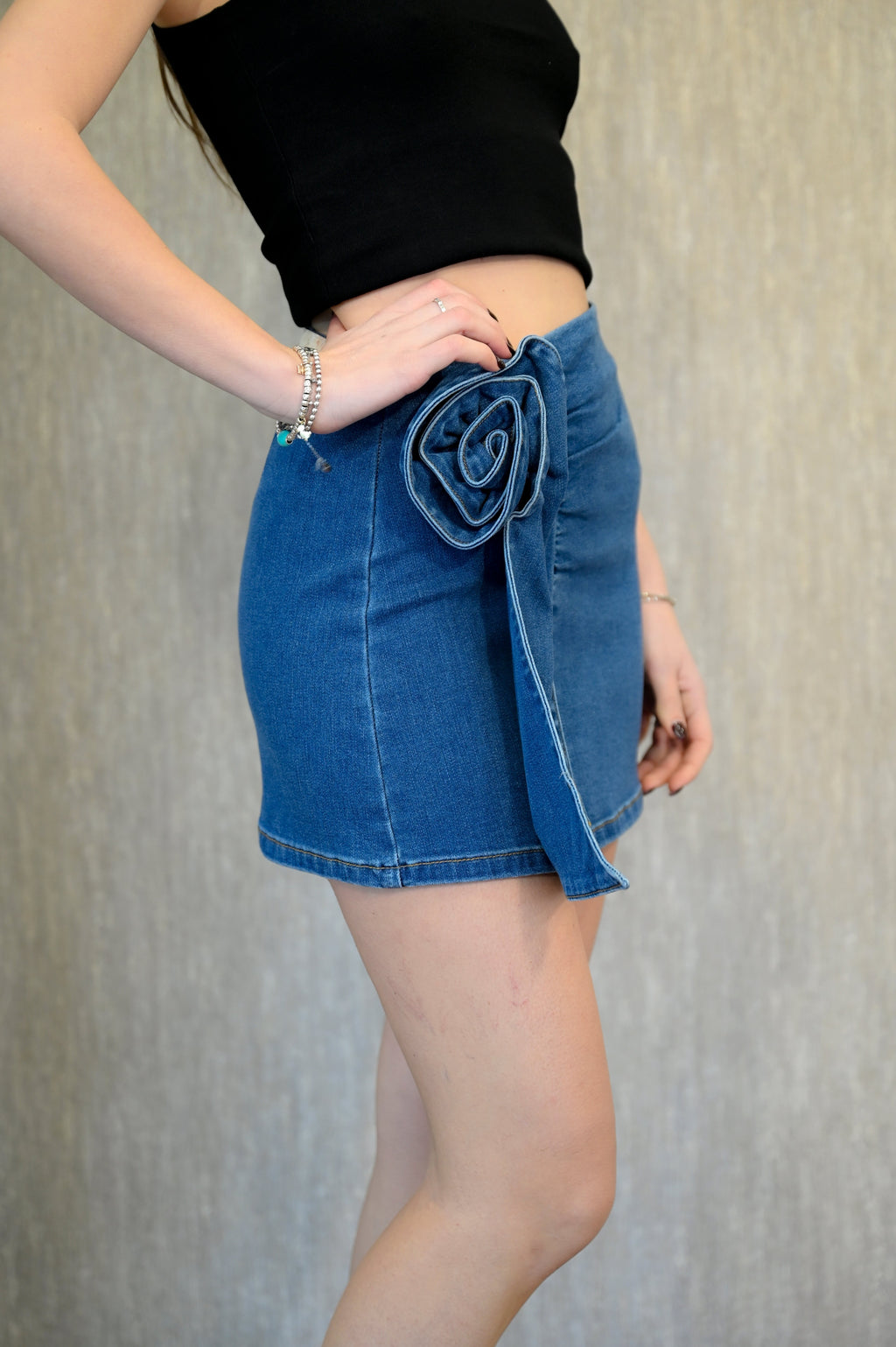Minigonna in denim stretch Koralline Koralline PE25