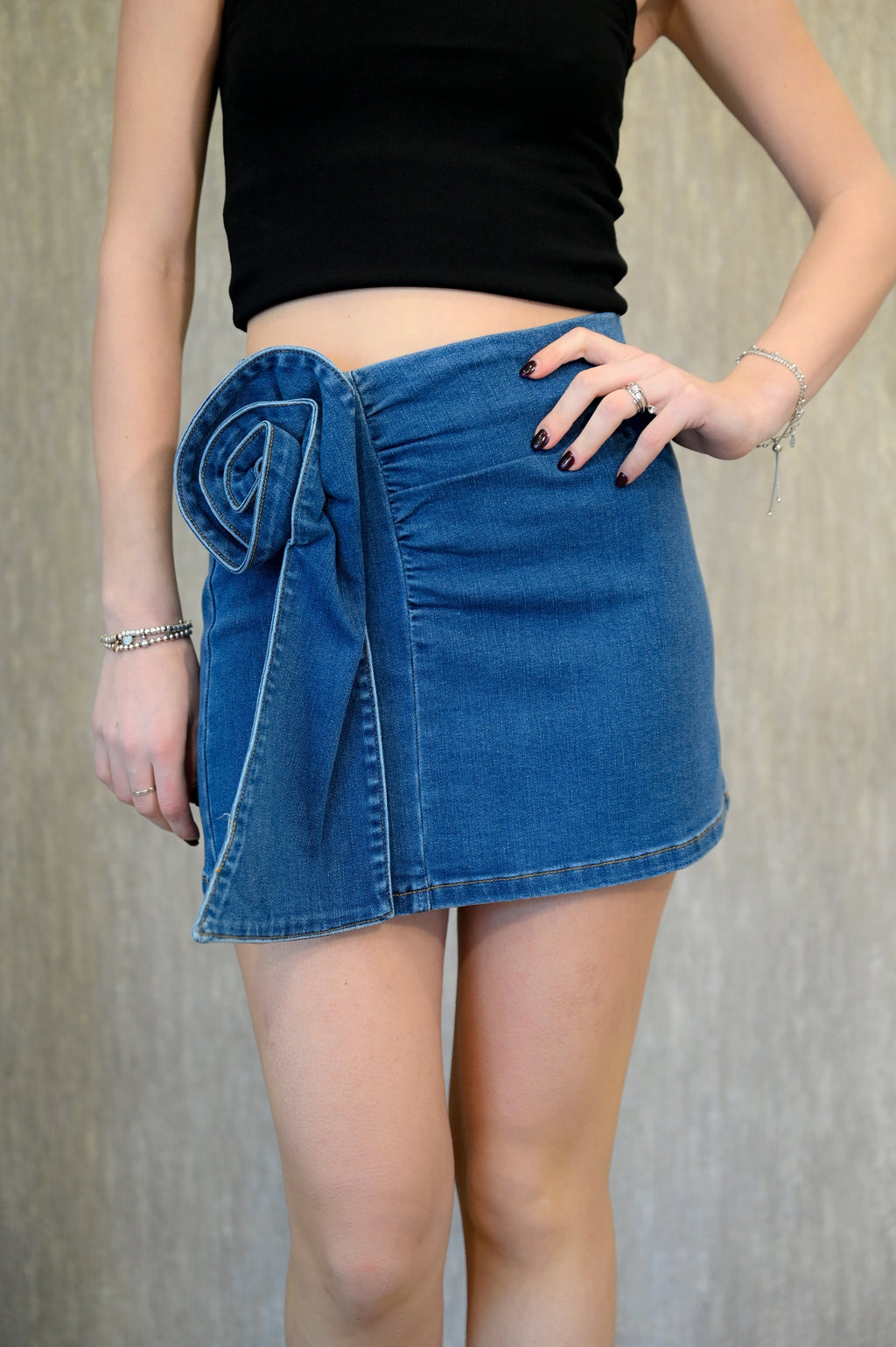 Minigonna in denim stretch Koralline Koralline PE25