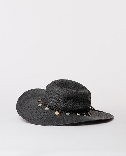 Cappello tipo rafia con dettagli monete Surkana SURKANA PE-25